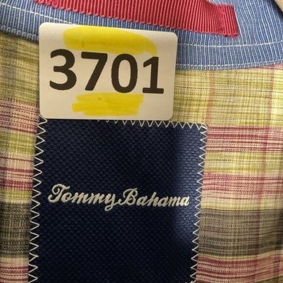 NWOT Tommy Bahama Striped 100% Cotton Long Sleeve Button Up Shirt Men Size L - Picture 2 of 9